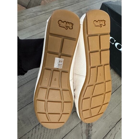 NIB Coach Mavis FG4581 Women Size Cream Pebbled Leather Loafer Size 9 - Picture 5 of 9